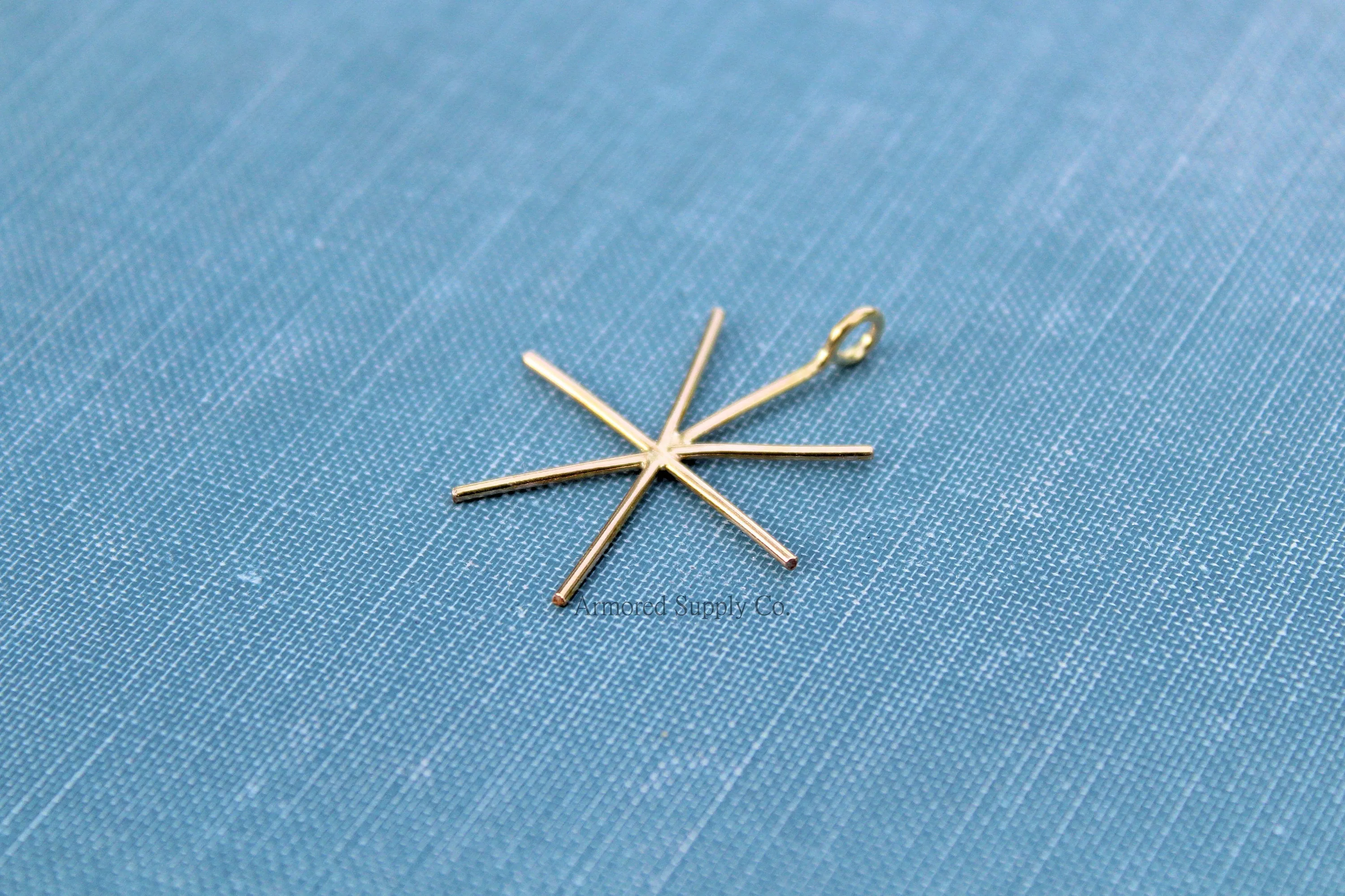 Gold Filled 6 Prong Claw Raw Stone Pendant Blank