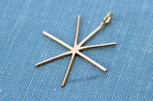 Gold Filled 6 Prong Claw Raw Stone Pendant Blank