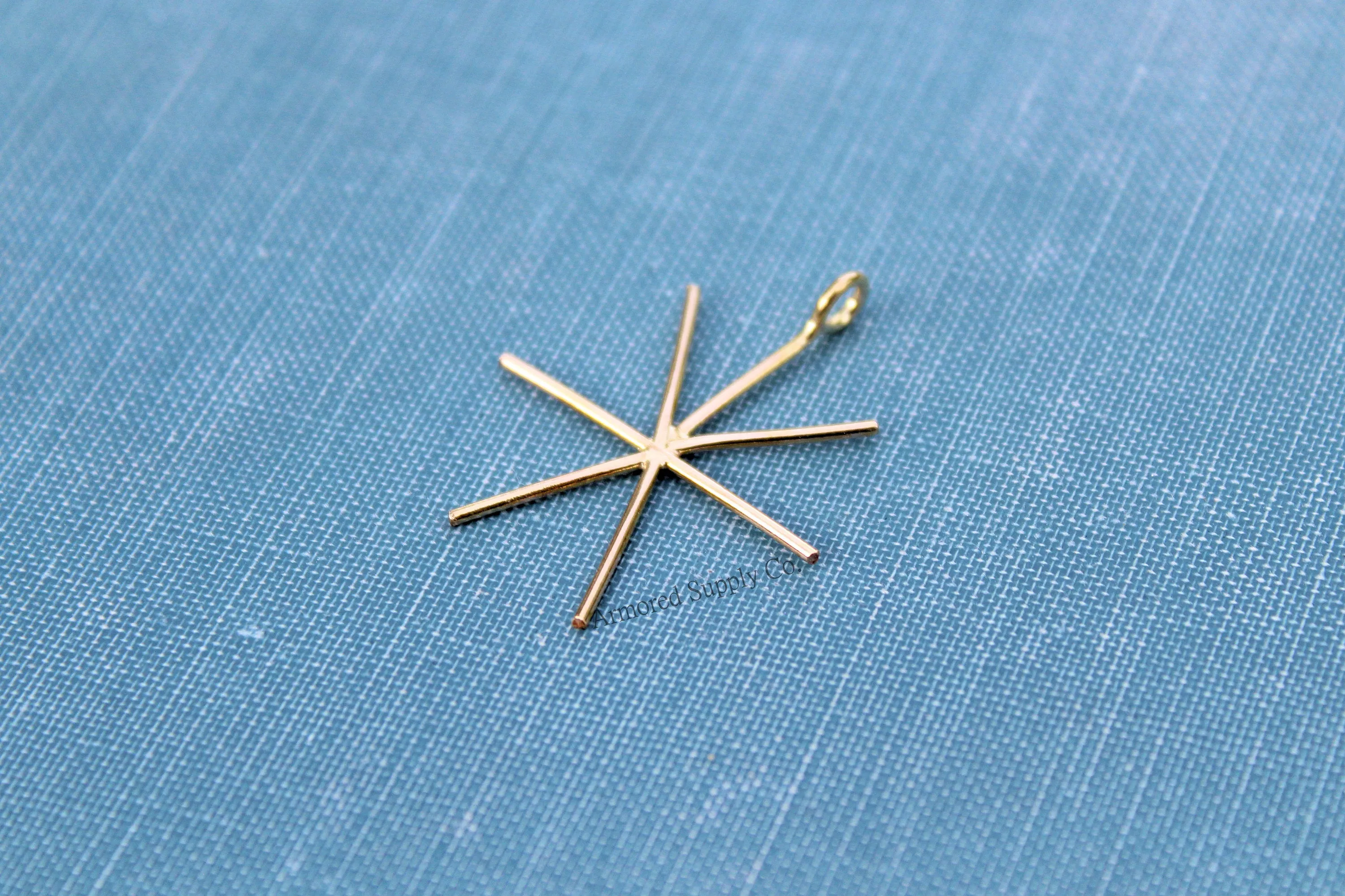 Gold Filled 6 Prong Claw Raw Stone Pendant Blank