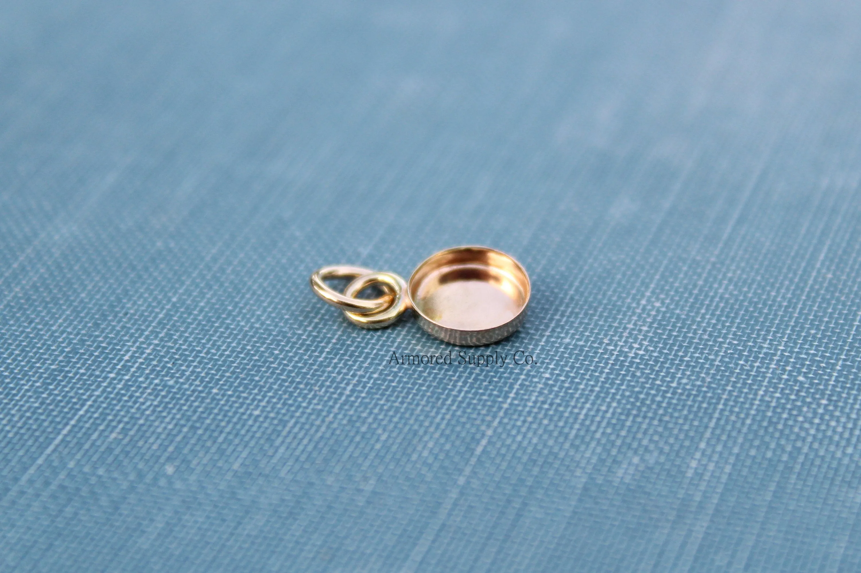 Gold Filled Round Bezel Pendant Blank
