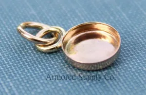 Gold Filled Round Bezel Pendant Blank