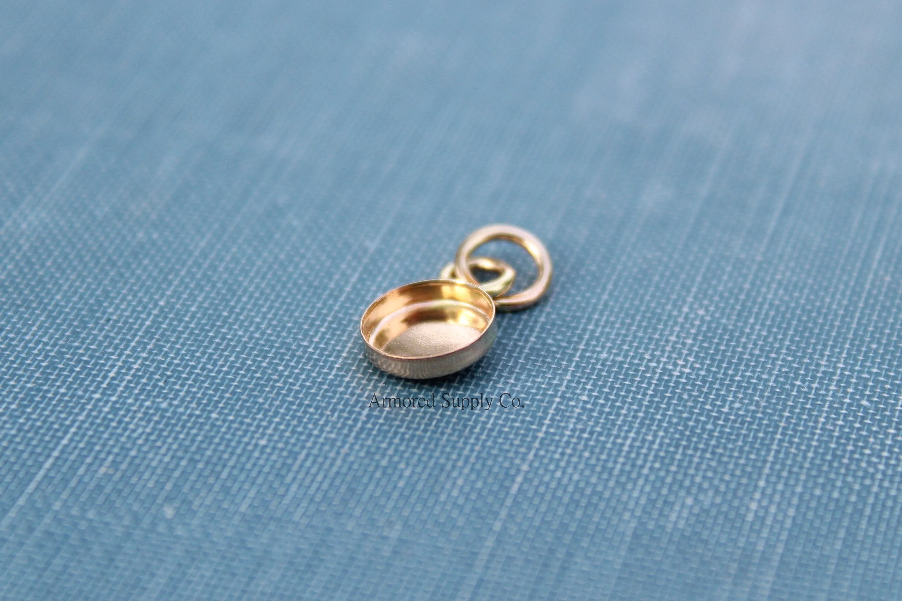 Gold Filled Round Bezel Pendant Blank