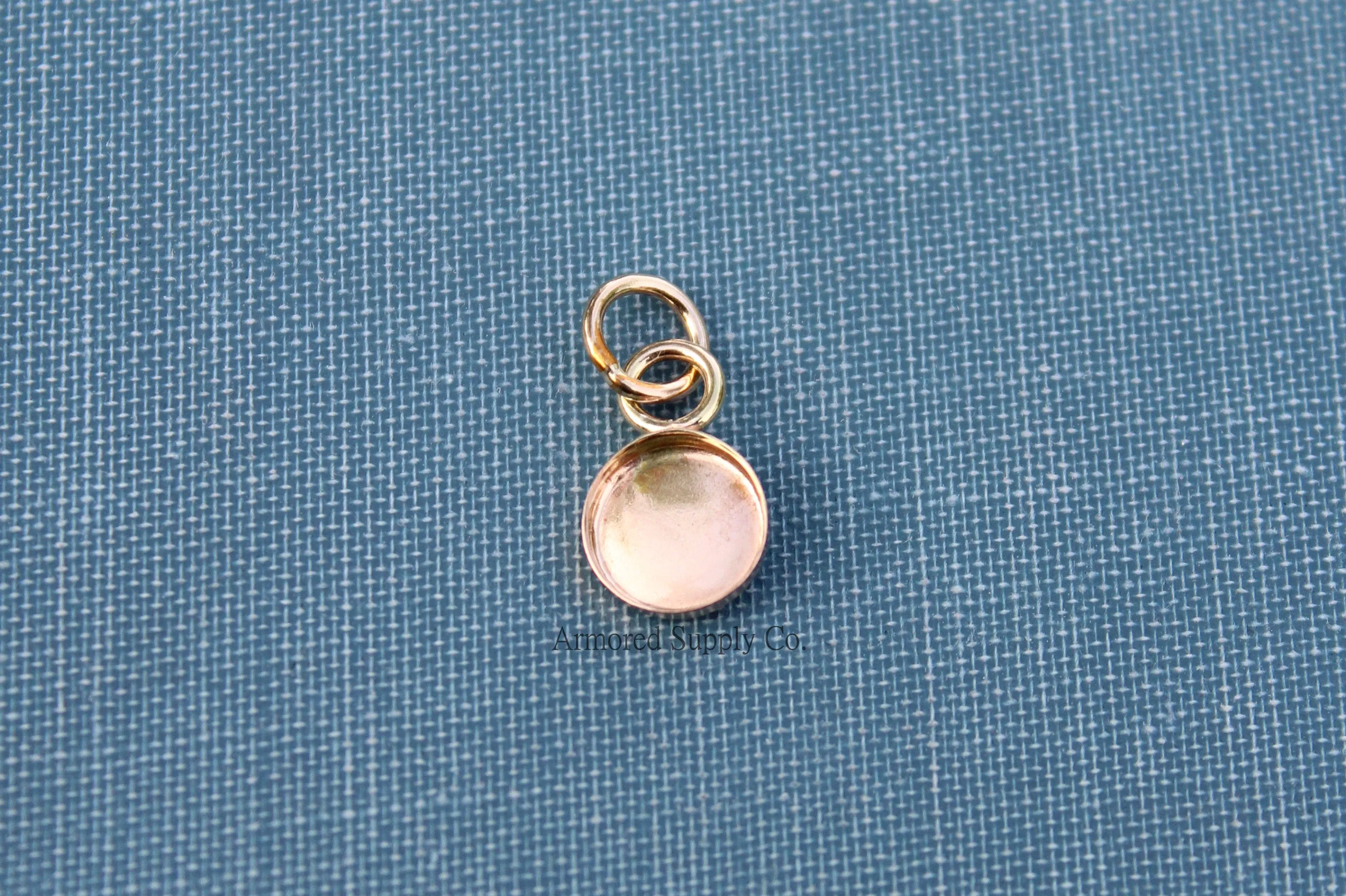 Gold Filled Round Bezel Pendant Blank
