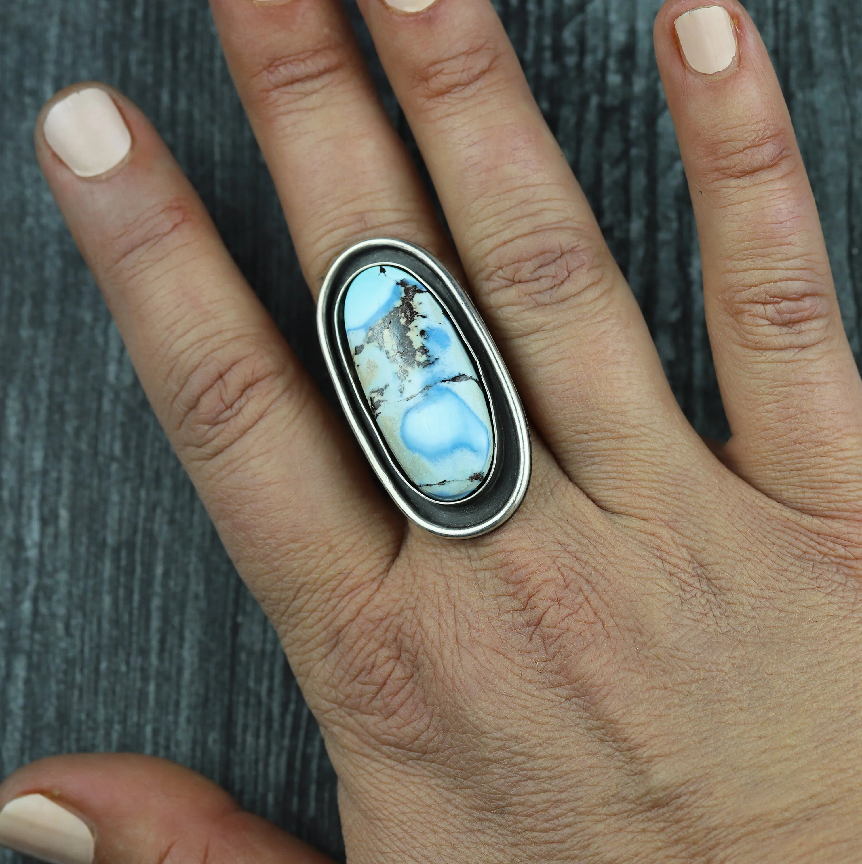Golden Hill Turquoise Shadowbox Ring No.5