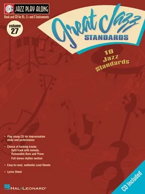 GREAT JAZZ STANDARDS JAZZ PLAY ALONG BK/CD V27