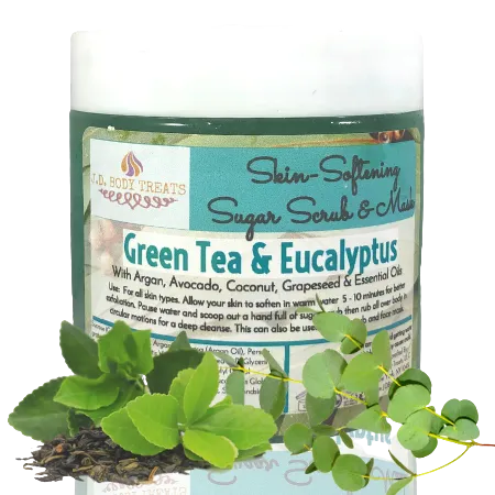 Green Tea & Eucalyptus Hydrating Sugar Scrub