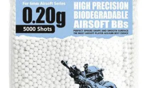 Guarder 6mm 0.20g Biodegradable Airsoft BBs (5000 rounds, Bag)