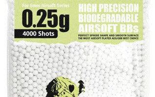Guarder 6mm 0.25g Biodegradable Airsoft BBs (4000 rounds, Bag)