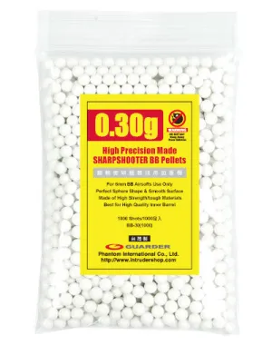 Guarder High Precision Made - 0.30g BB Pellets (1000 rounds, Bag)