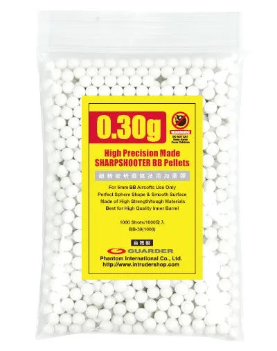 Guarder High Precision Made - 0.30g BB Pellets (1000 rounds, Bag)