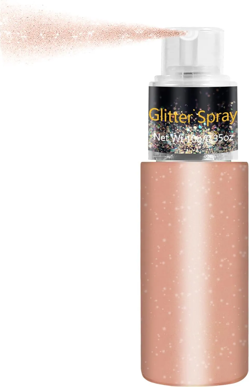 Hair and Body Glitter Spray, Holographic Glitter Highlighter Powder Spray, Face Hair Body Clothes Glitter Highlighter, Loose Glitter Spray Shimmer Powder Festival Rave Accessories, 10G (03# Pink)