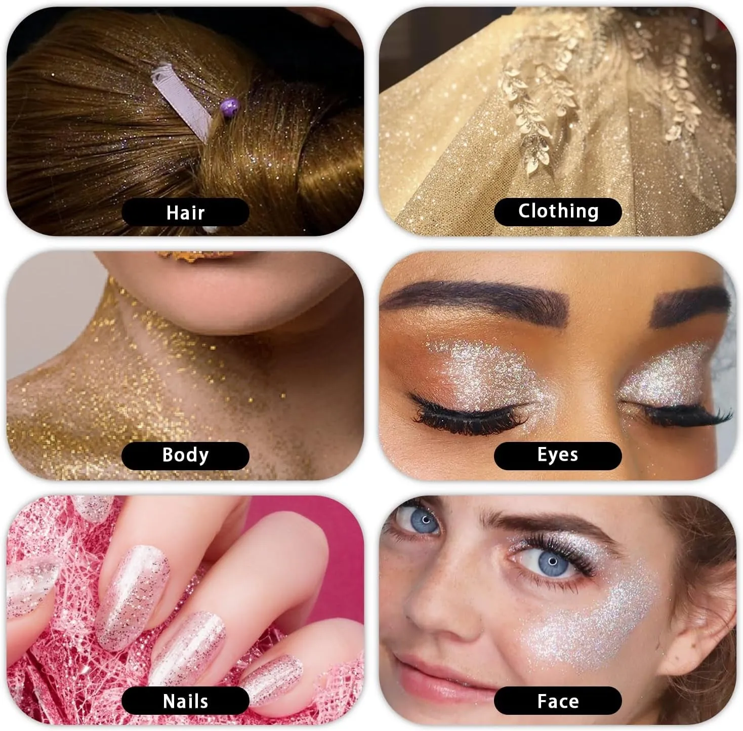 Hair and Body Glitter Spray, Holographic Glitter Highlighter Powder Spray, Face Hair Body Clothes Glitter Highlighter, Loose Glitter Spray Shimmer Powder Festival Rave Accessories, 10G (03# Pink)