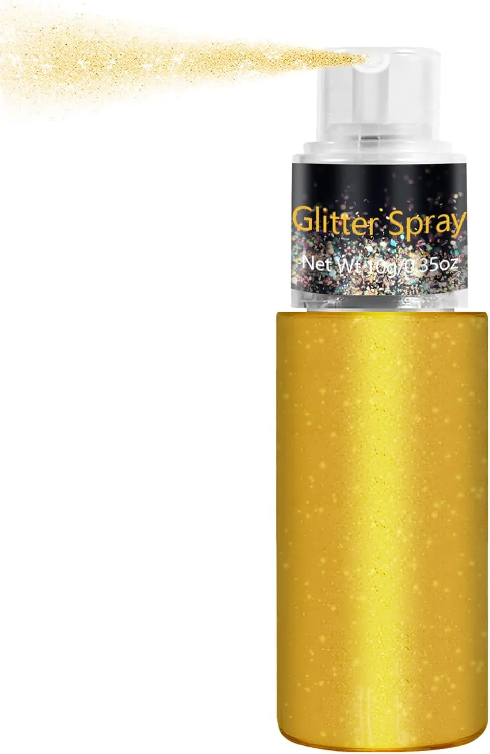 Hair and Body Glitter Spray, Holographic Glitter Highlighter Powder Spray, Face Hair Body Clothes Glitter Highlighter, Loose Glitter Spray Shimmer Powder Festival Rave Accessories, 10G (03# Pink)
