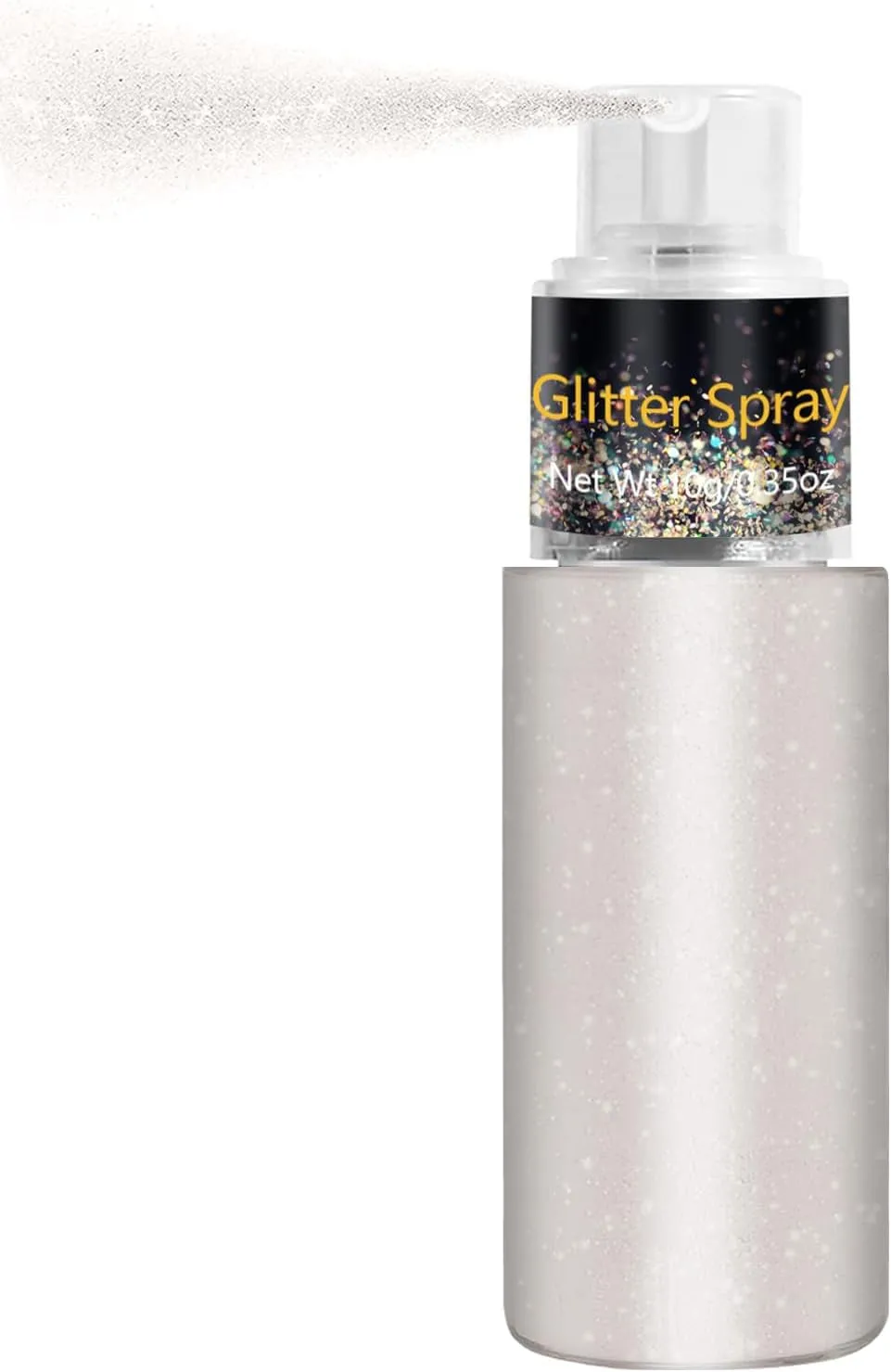 Hair and Body Glitter Spray, Holographic Glitter Highlighter Powder Spray, Face Hair Body Clothes Glitter Highlighter, Loose Glitter Spray Shimmer Powder Festival Rave Accessories, 10G (03# Pink)