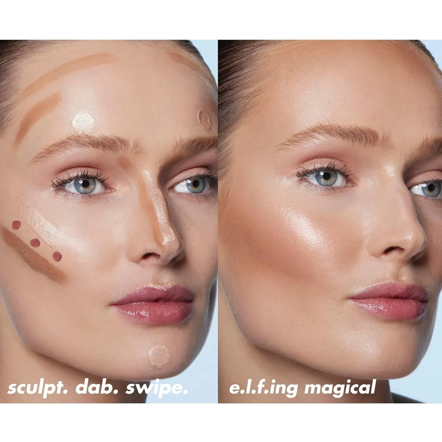 Halo Glow Highlight Beauty Wand, Liquid Highlighter Wand for Luminous, Glowing Skin, Buildable Formula, Vegan & Cruelty-Free,Champagne Campaign