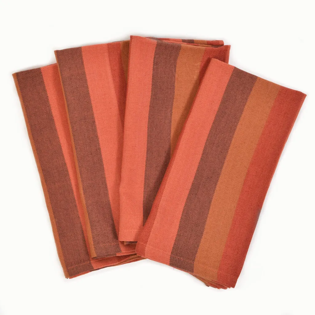 Hand Woven Table Napkins | Pumpkin Spice