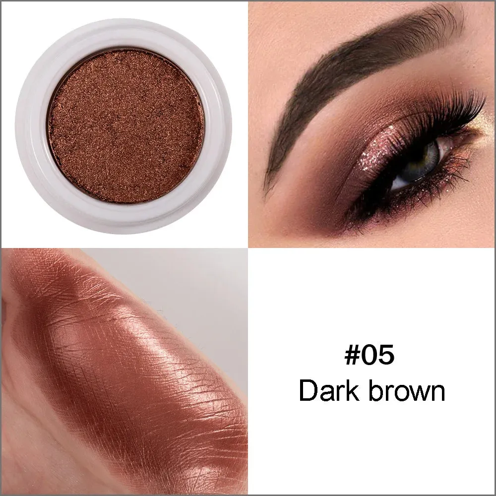 Handaiyan Glitter Eyeshadow Metal Powder Makeup Palette Shimmer White Shiny Eye Shadow Bright Make Up Cosmetics