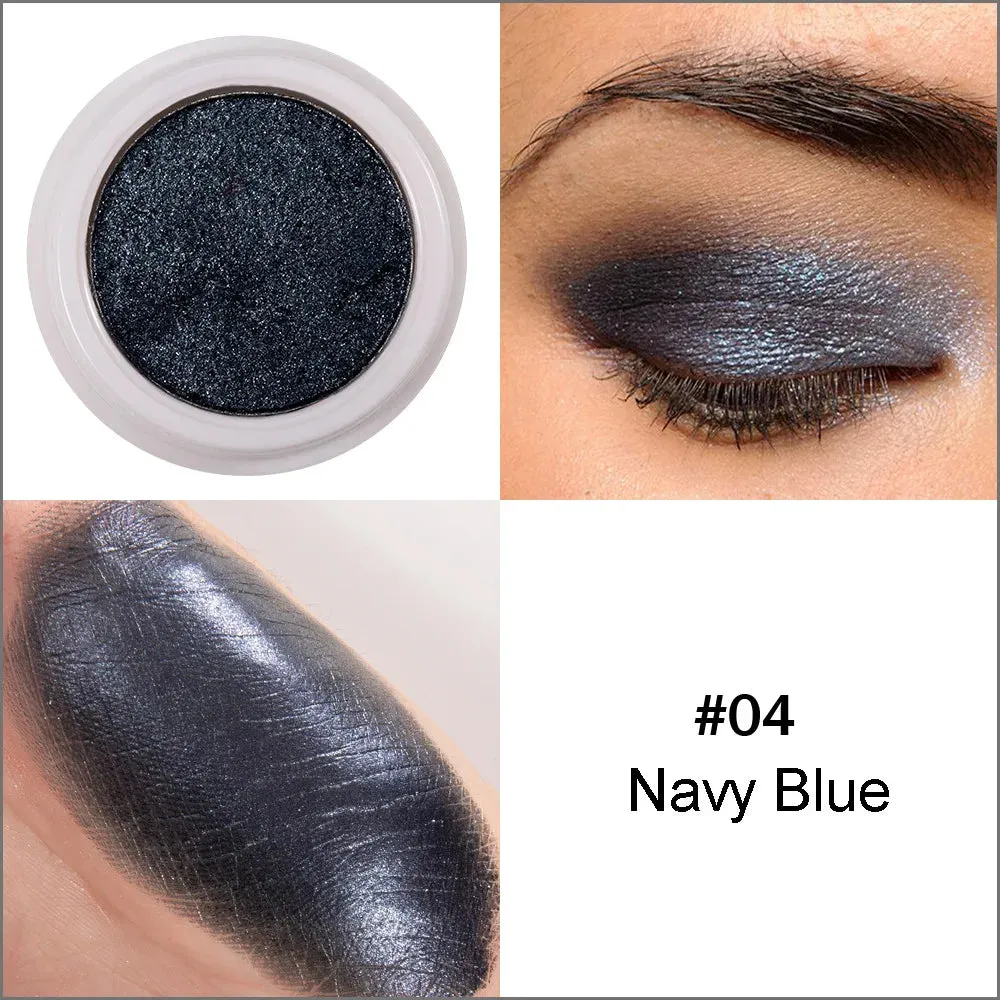 Handaiyan Glitter Eyeshadow Metal Powder Makeup Palette Shimmer White Shiny Eye Shadow Bright Make Up Cosmetics