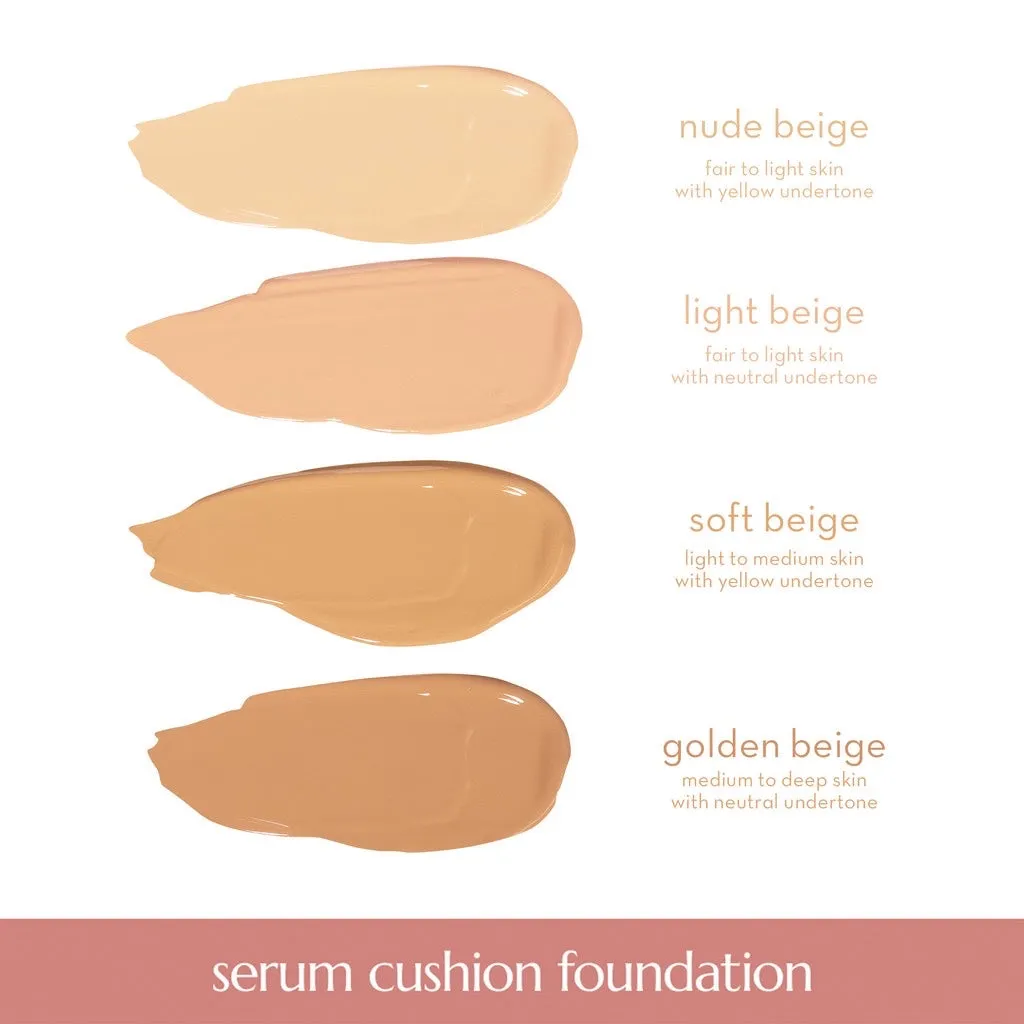 Happy Skin Second Skin Serum Cushion Foundation in Nude Beige