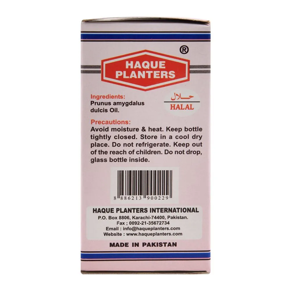 Haque Planters Sweet Almond Oil, 30ml