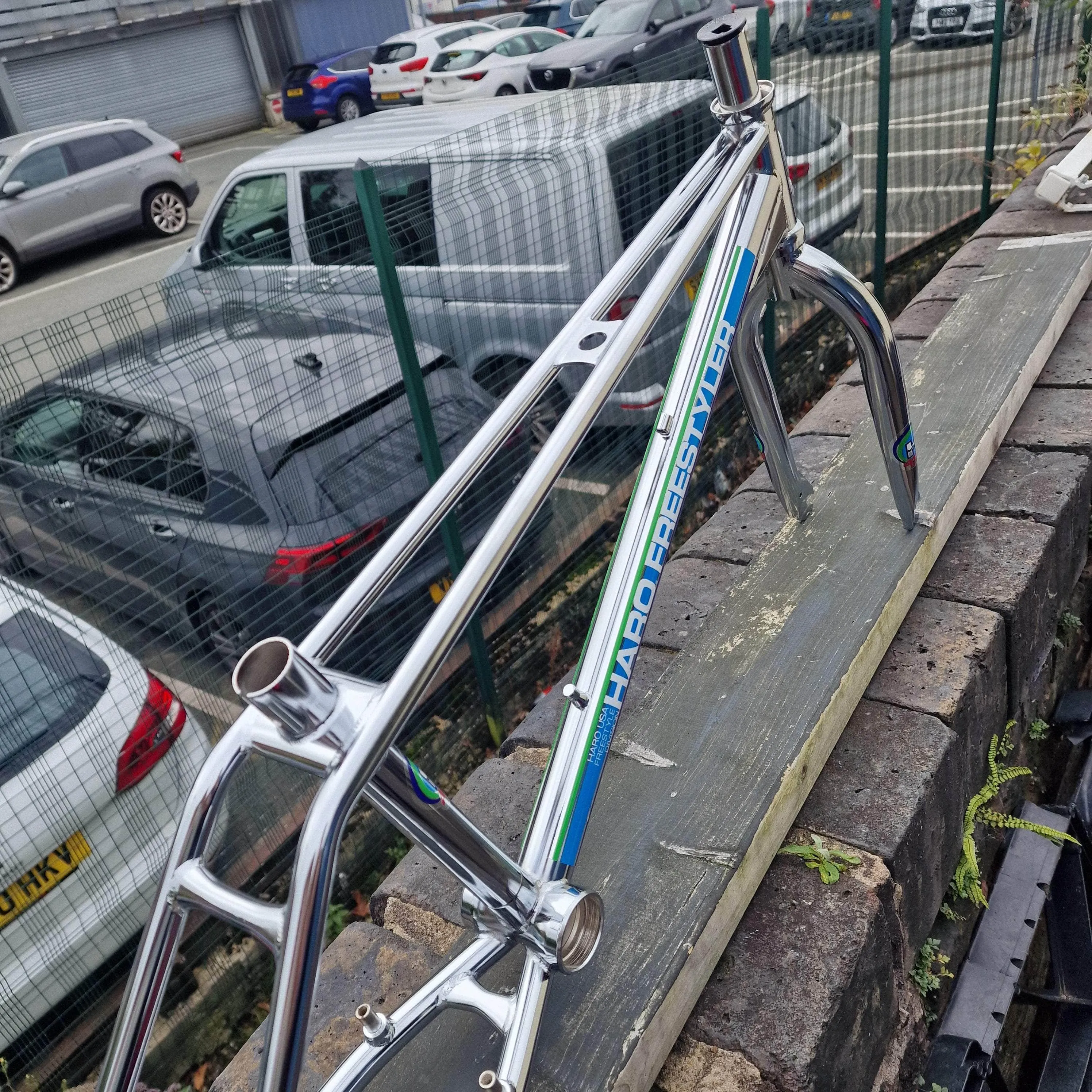 Haro 40th Anniversary Bob Haro Freestyler Lineage Frameset Chrome