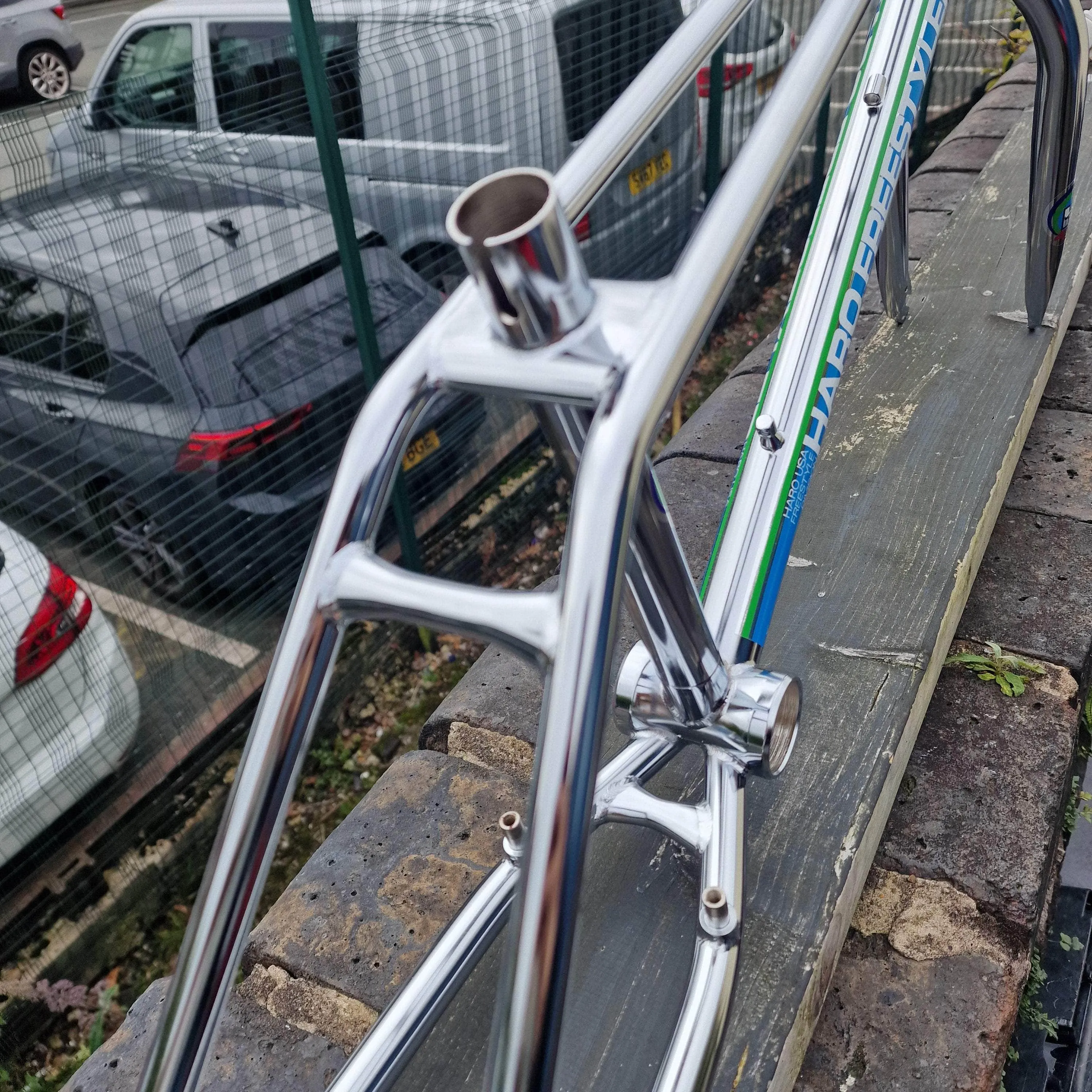 Haro 40th Anniversary Bob Haro Freestyler Lineage Frameset Chrome
