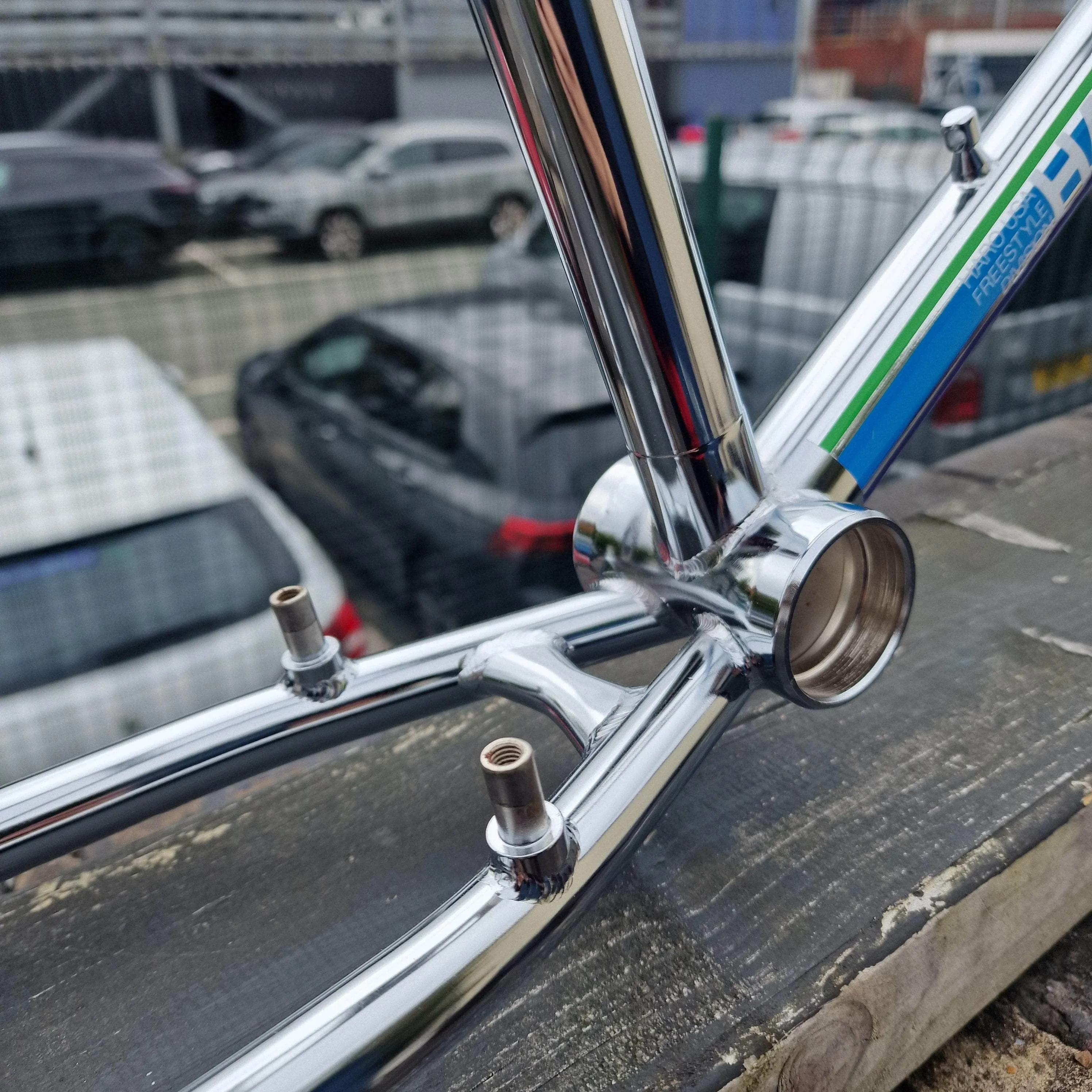 Haro 40th Anniversary Bob Haro Freestyler Lineage Frameset Chrome