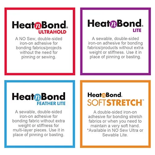 HeatnBond UltraHold Iron-On Adhesive 17 Inches x 35 Yards