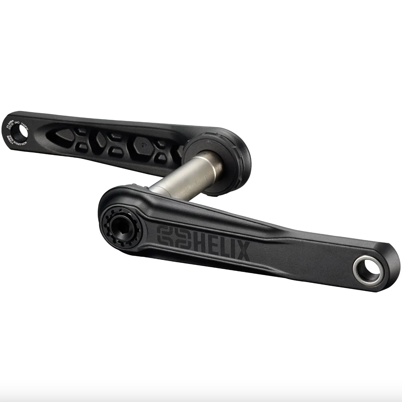 Helix Crank - 170x73mm - no BB, no ring - with Self Extractor - Black