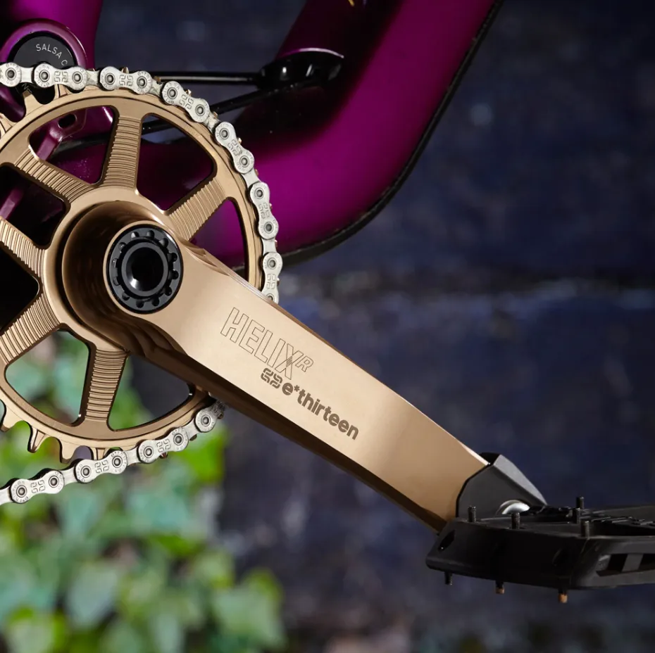 Helix R Crank - 170x73mm - no BB, no ring - with Self Extractor - Bronze
