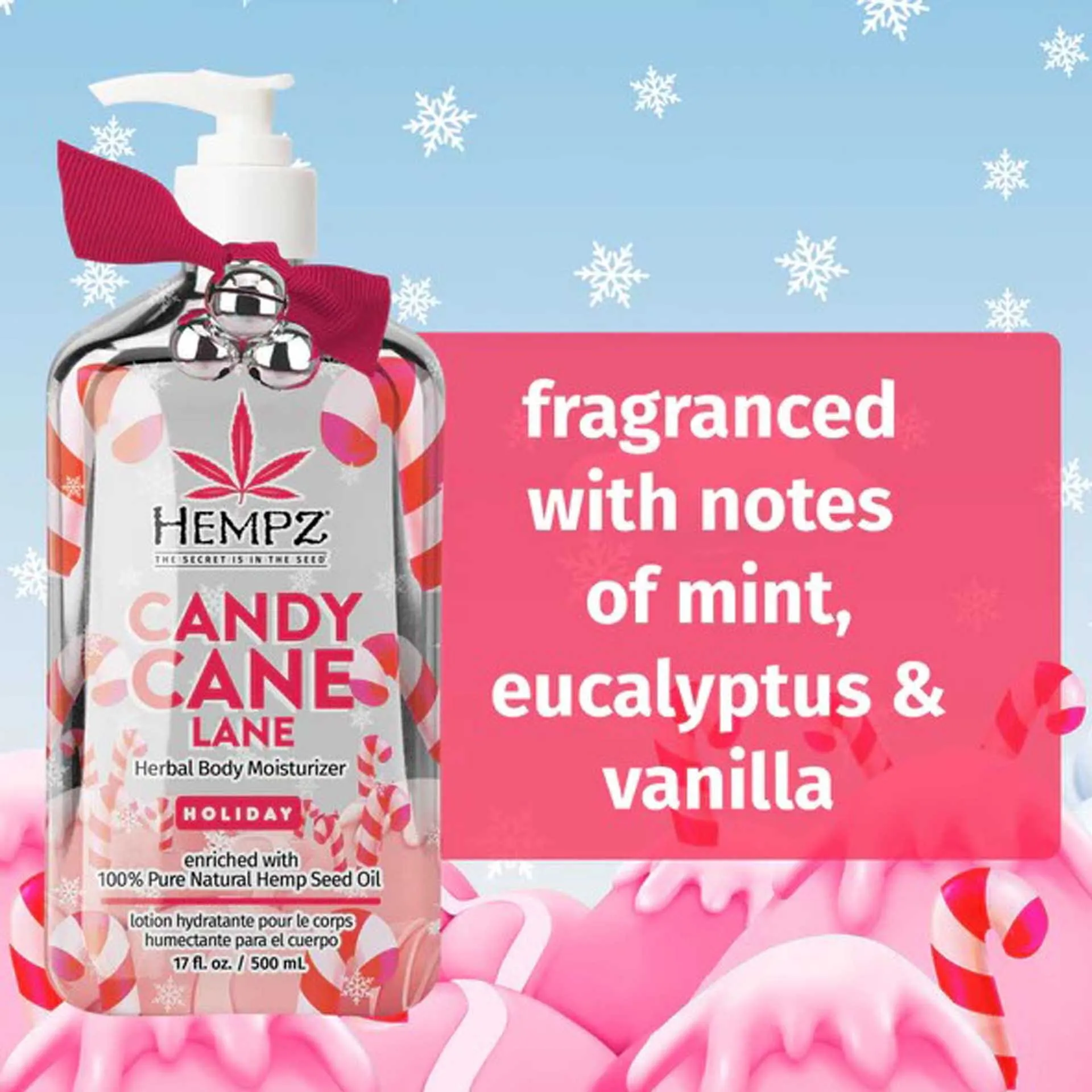 Hempz Candy Cane Lane 2 piece Holiday Gift Set