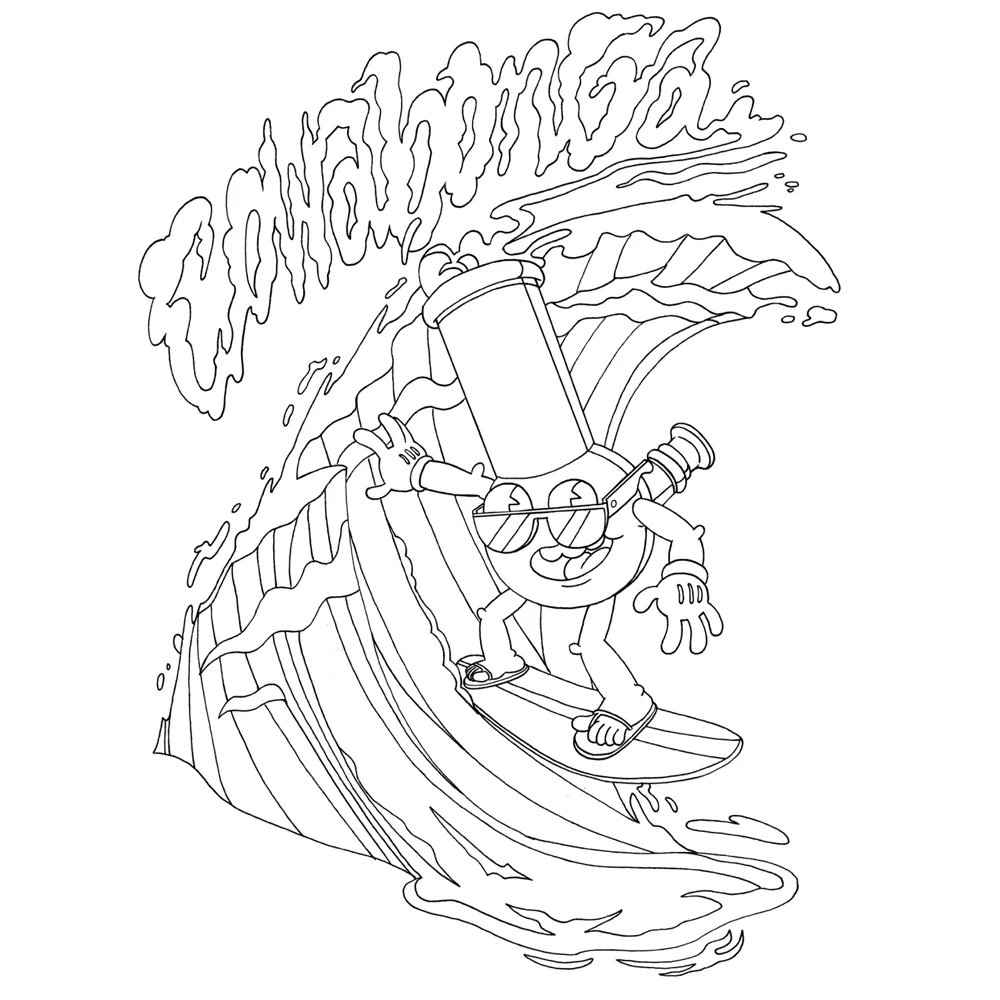 High AF Colouring Book