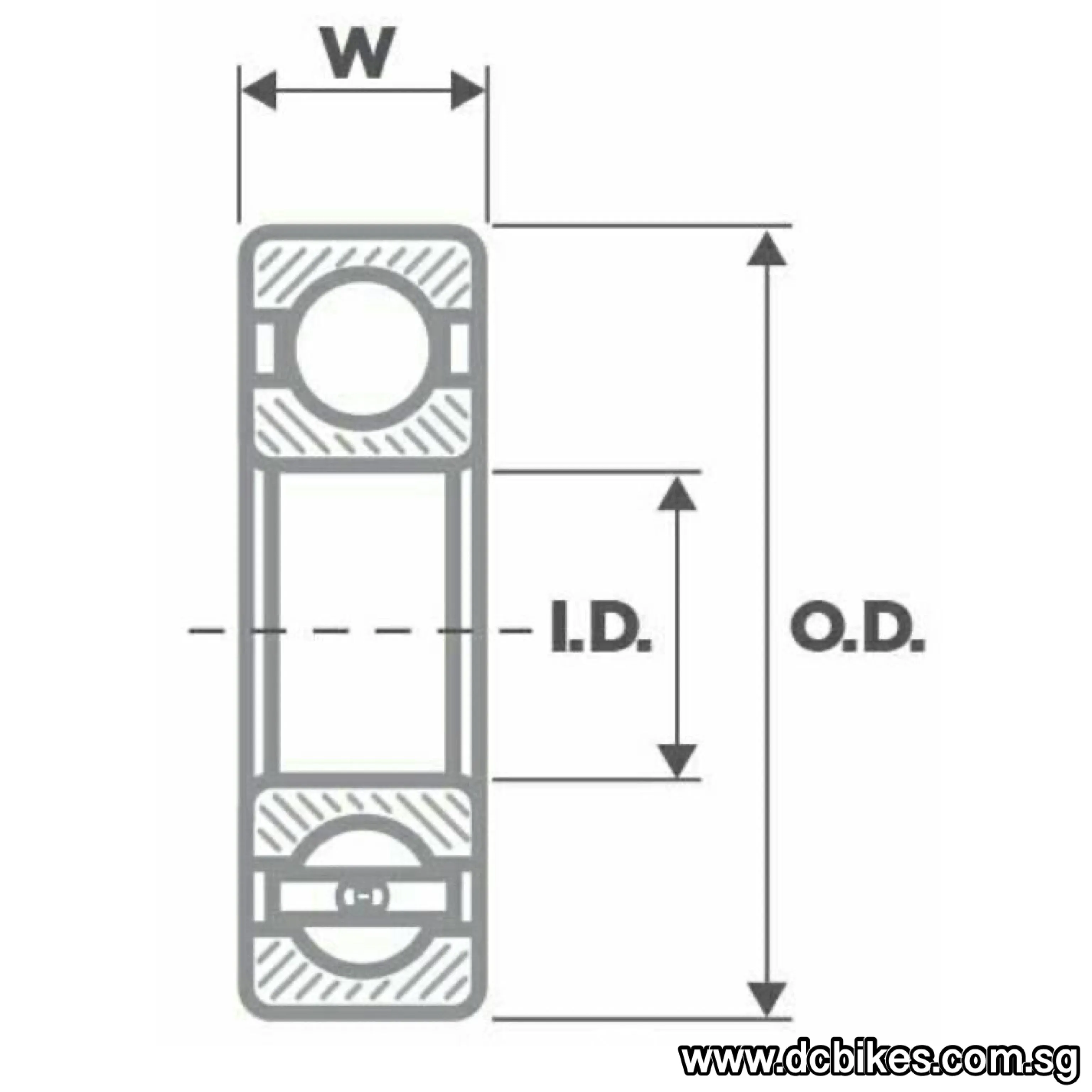 High Speed Demon Bicycle Hybrid Ceramic Bearing For MTB Road Bike Bottom Bracket BB (2 Pieces)