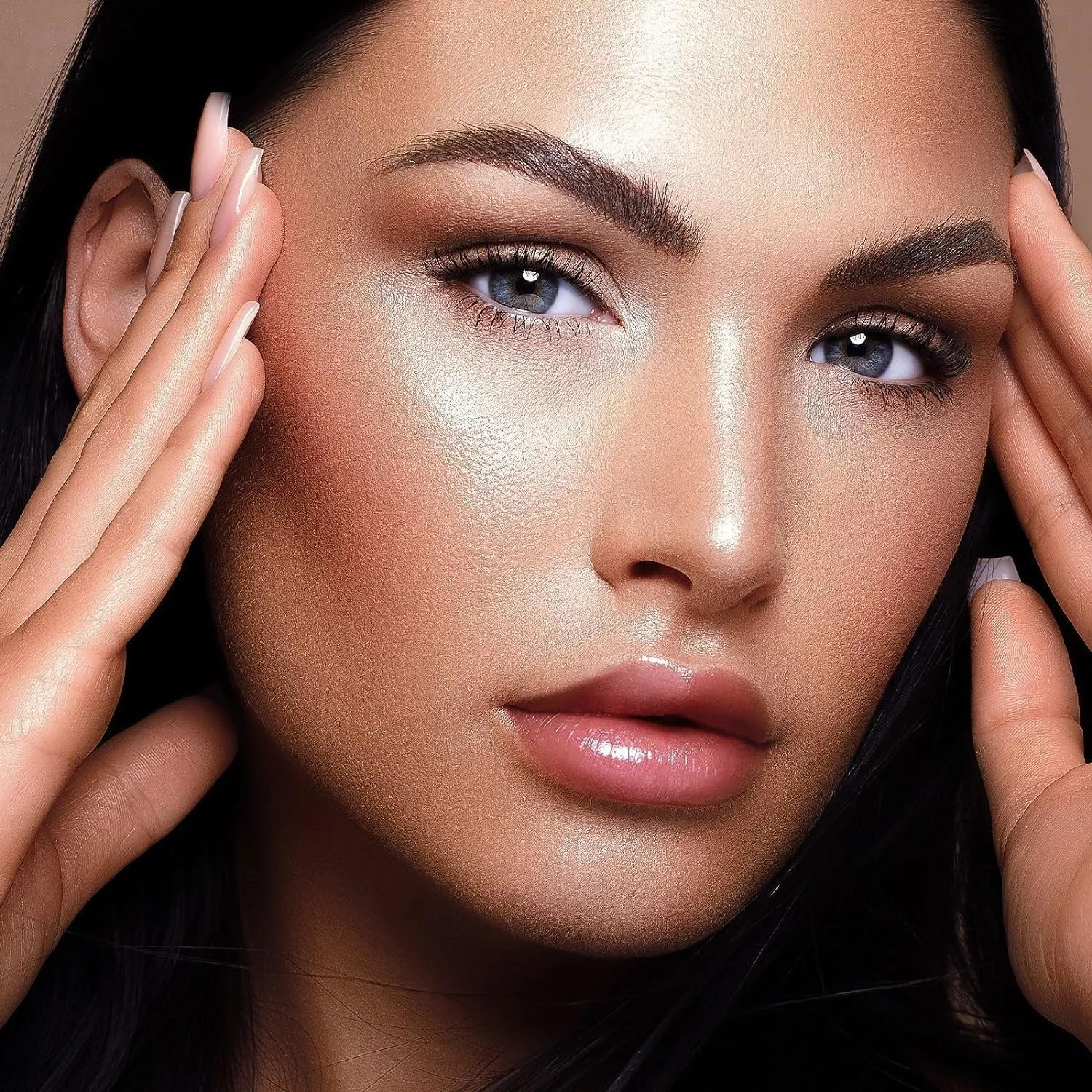 Highly Pigmented Liquid Contour - Built-In Sponge Tip Sculpted Complexion Wand Contour Long Lasting Natural Buildable Highlighters Contour Contouring Bronzer (Contour Blush Highlighter)