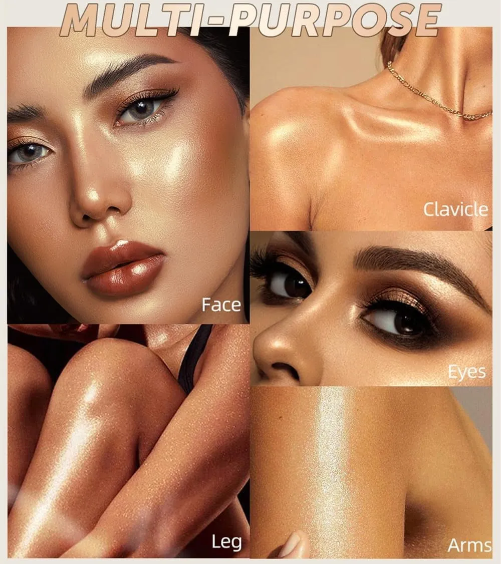 Highly Pigmented Liquid Contour - Built-In Sponge Tip Sculpted Complexion Wand Contour Long Lasting Natural Buildable Highlighters Contour Contouring Bronzer (Contour Blush Highlighter)