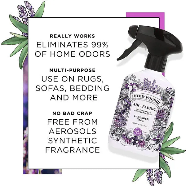 Home-Pourri - Lavender Sage Scent    Fabric Odor Eliminator 325 Ml