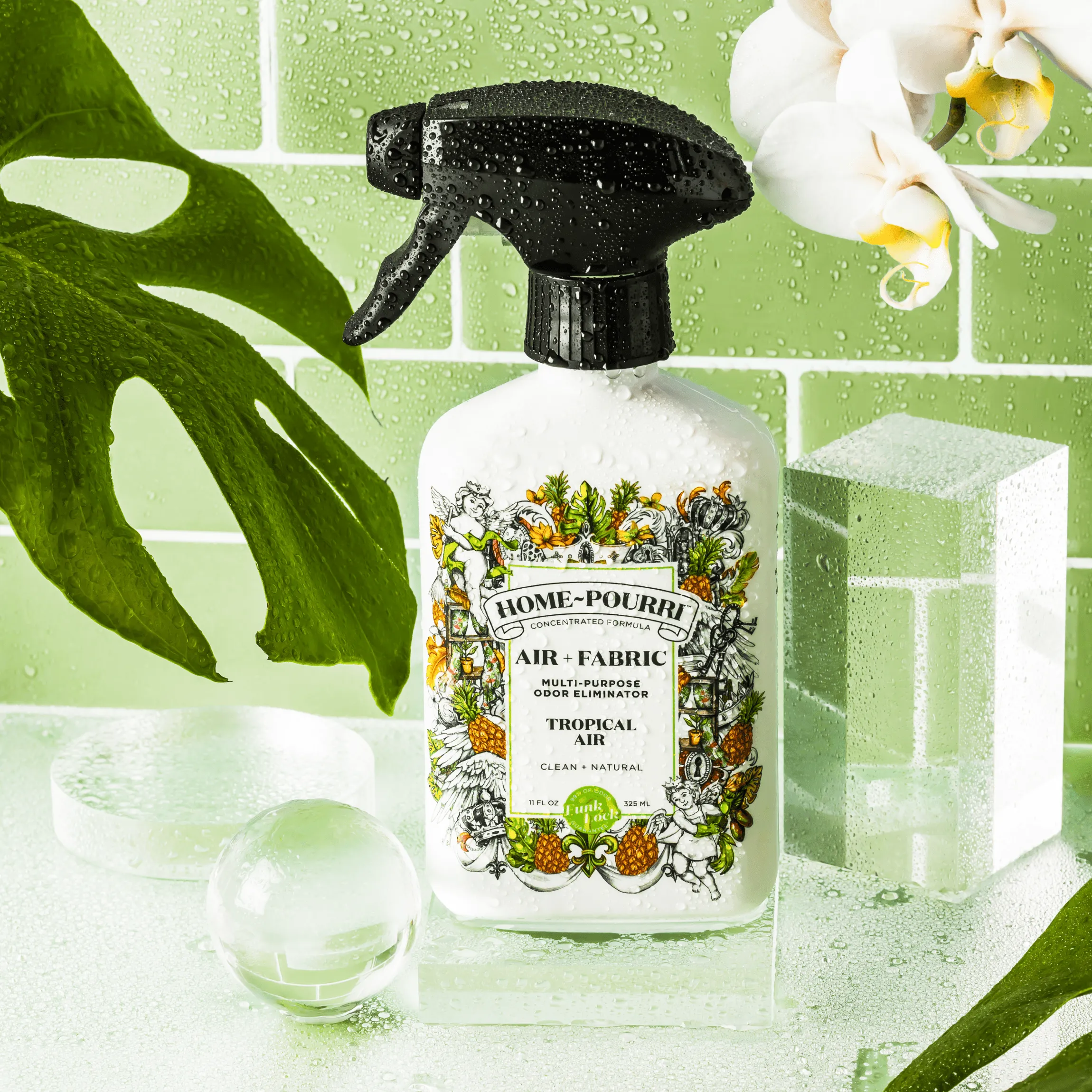 Home-Pourri - Tropical Air    Fabric Odor Eliminator 325 Ml