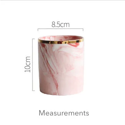 Homlly Marbi Ceramic Gold Rim Mug Holder