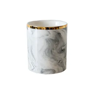 Homlly Marbi Ceramic Gold Rim Mug Holder
