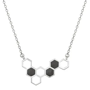 Honeycomb Cremation Necklace in Sterling Silver