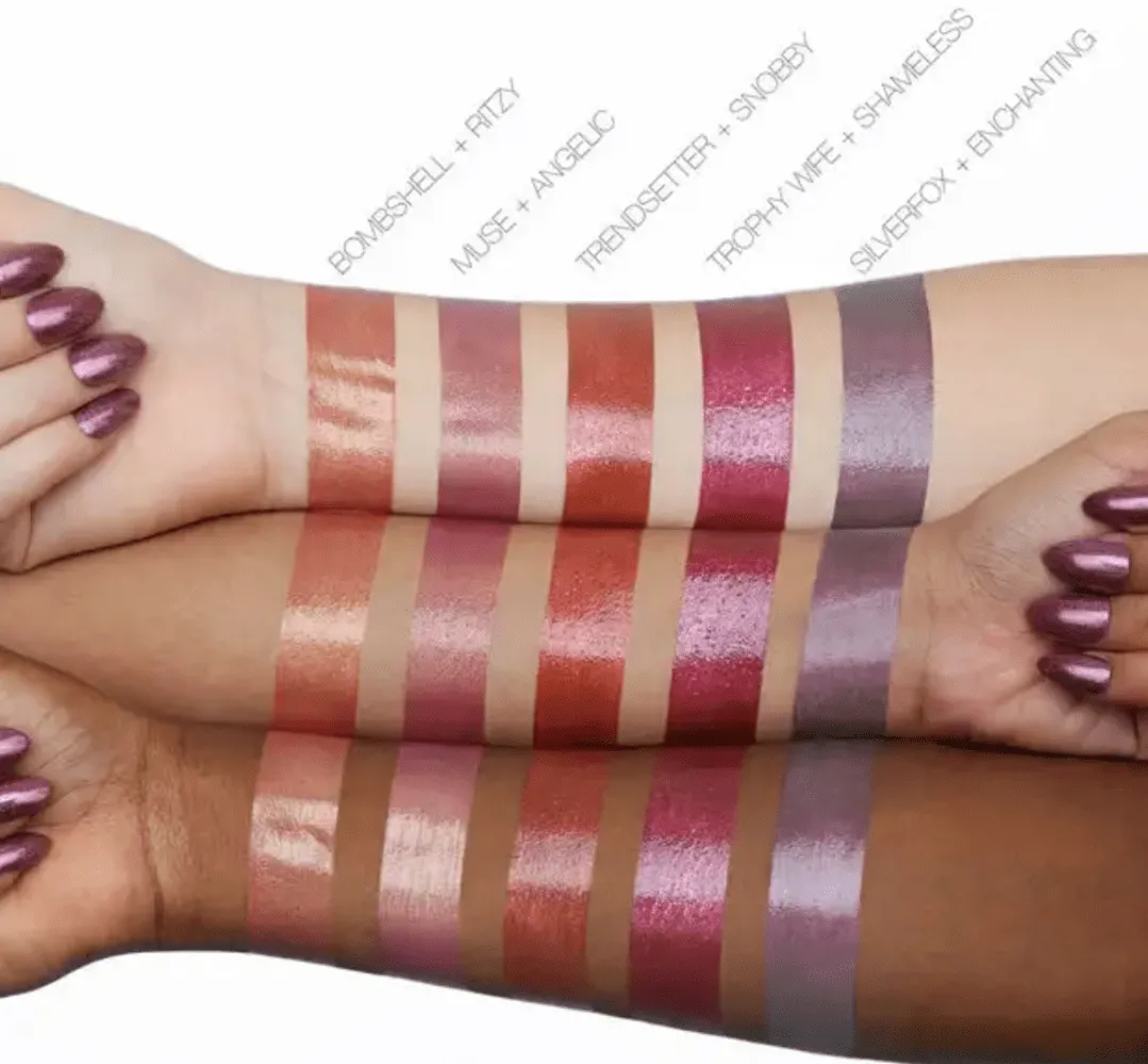 Huda Beauty Contour & Strobe Lip Set - Silverfox