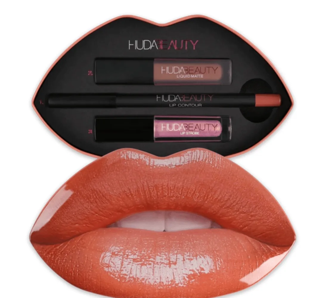 Huda Beauty Contour & Strobe Lip Set - Trendsetter
