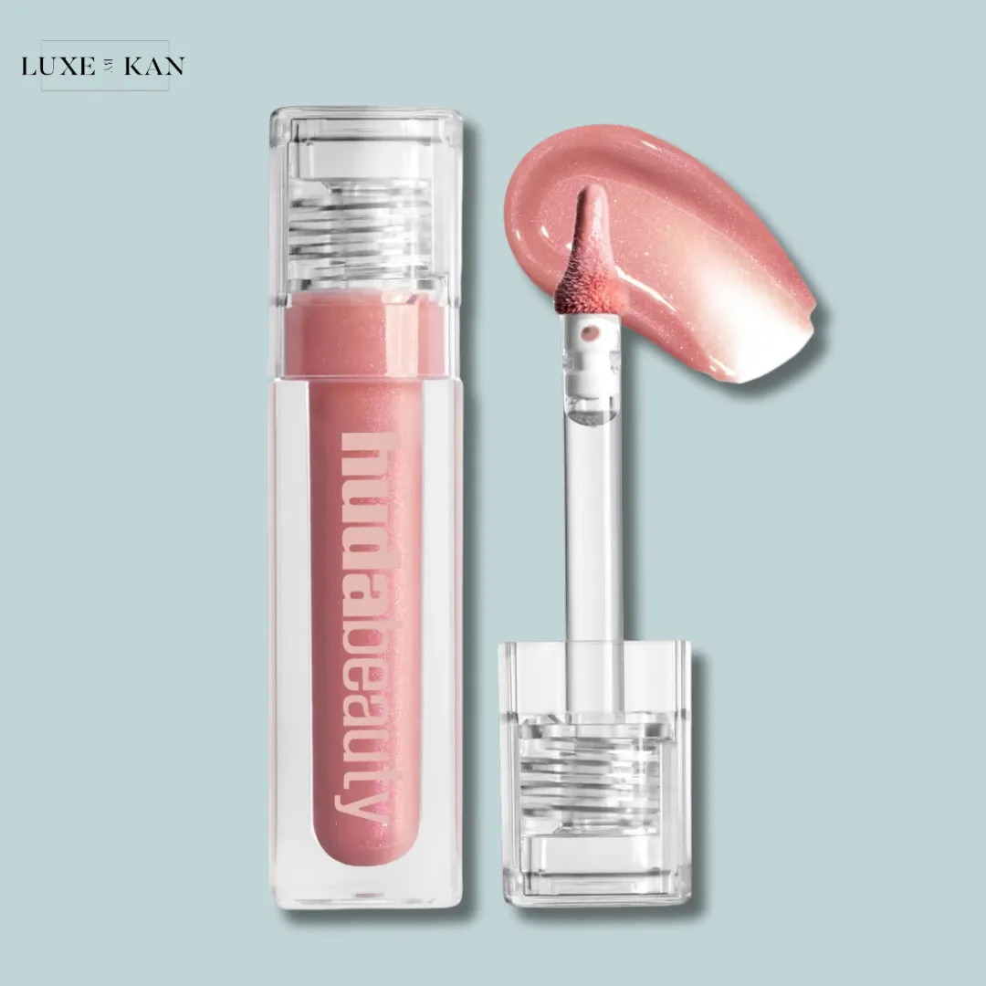 Huda Beauty Icy Nude Faux Filler Lip Gloss She Fire