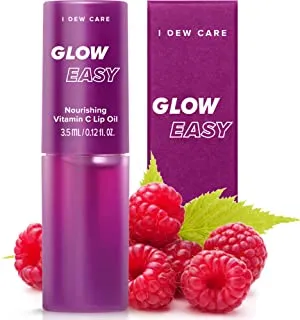 I DEW CARE Glow Easy Vitamin C Tinted Lip Oil Gloss with Jojoba Seed Oil | Korean Skincare, Vegan, Cruelty-Free, Gluten-Free, Paraben-Free