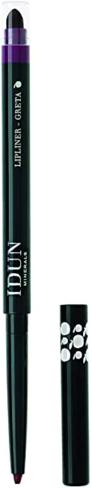 IDUN Minerals Lipliner Greta - Provides Intense Color & Definition, Natural Finish - Moisturizing w/Creamy Texture - Vegan, No Preservatives, Coconut Oil, Safe for Sensitive Skin - Bordeaux, 0.10 oz