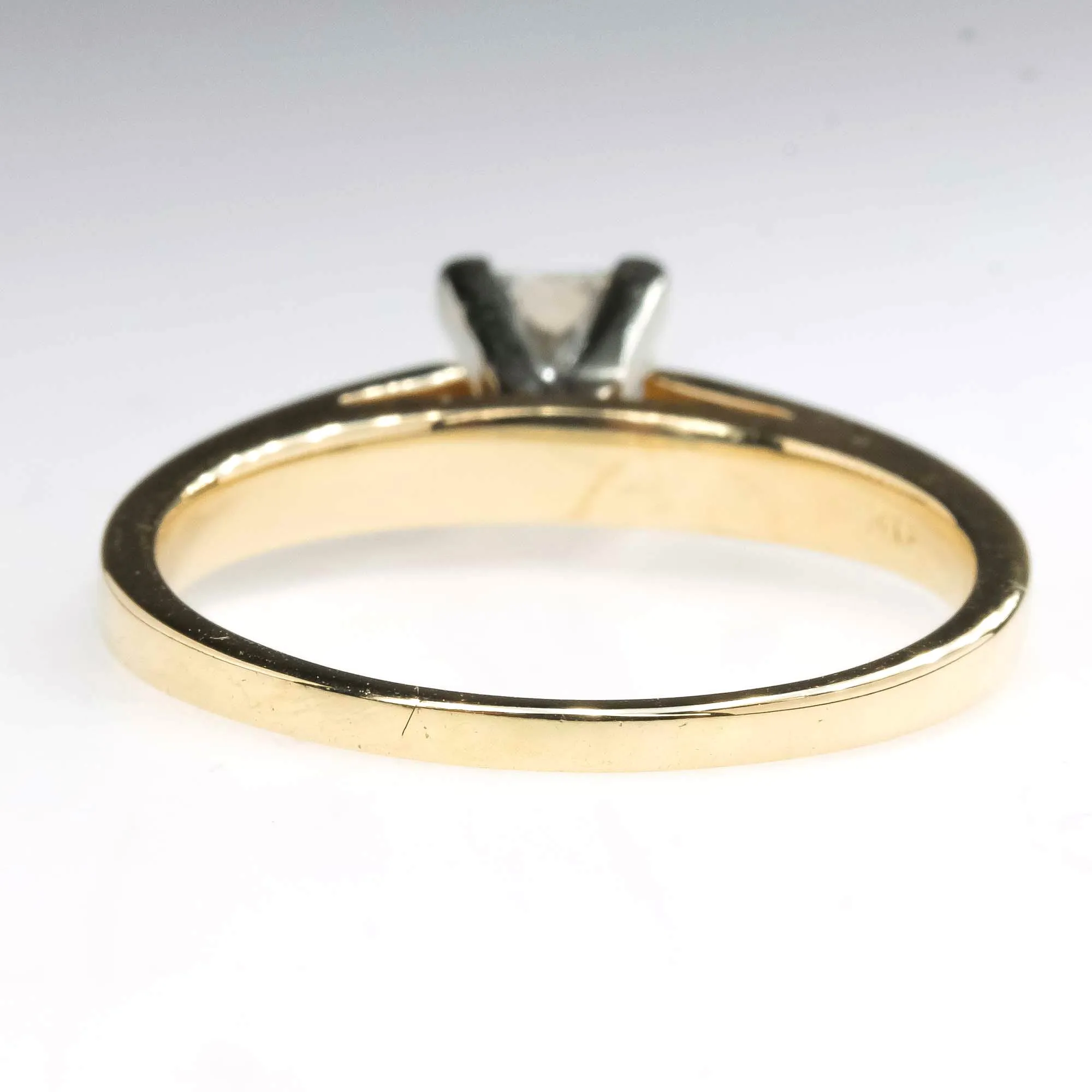 IGI 1.04ct VVS2/I Princess Diamond Solitaire Engagement Ring in 14K Gold