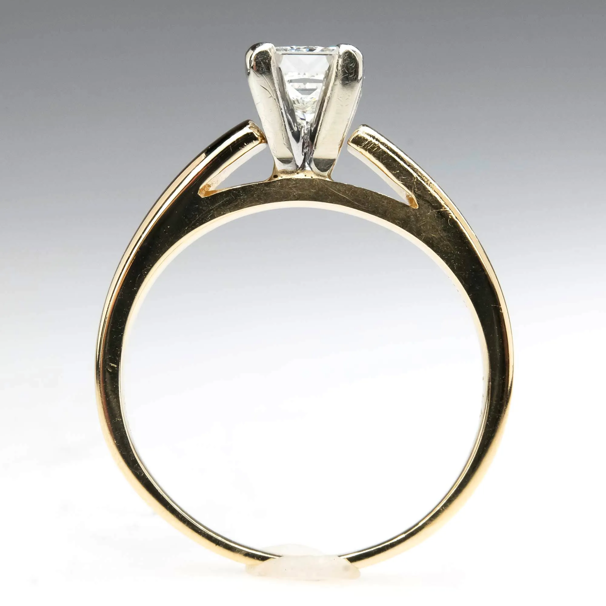 IGI 1.04ct VVS2/I Princess Diamond Solitaire Engagement Ring in 14K Gold