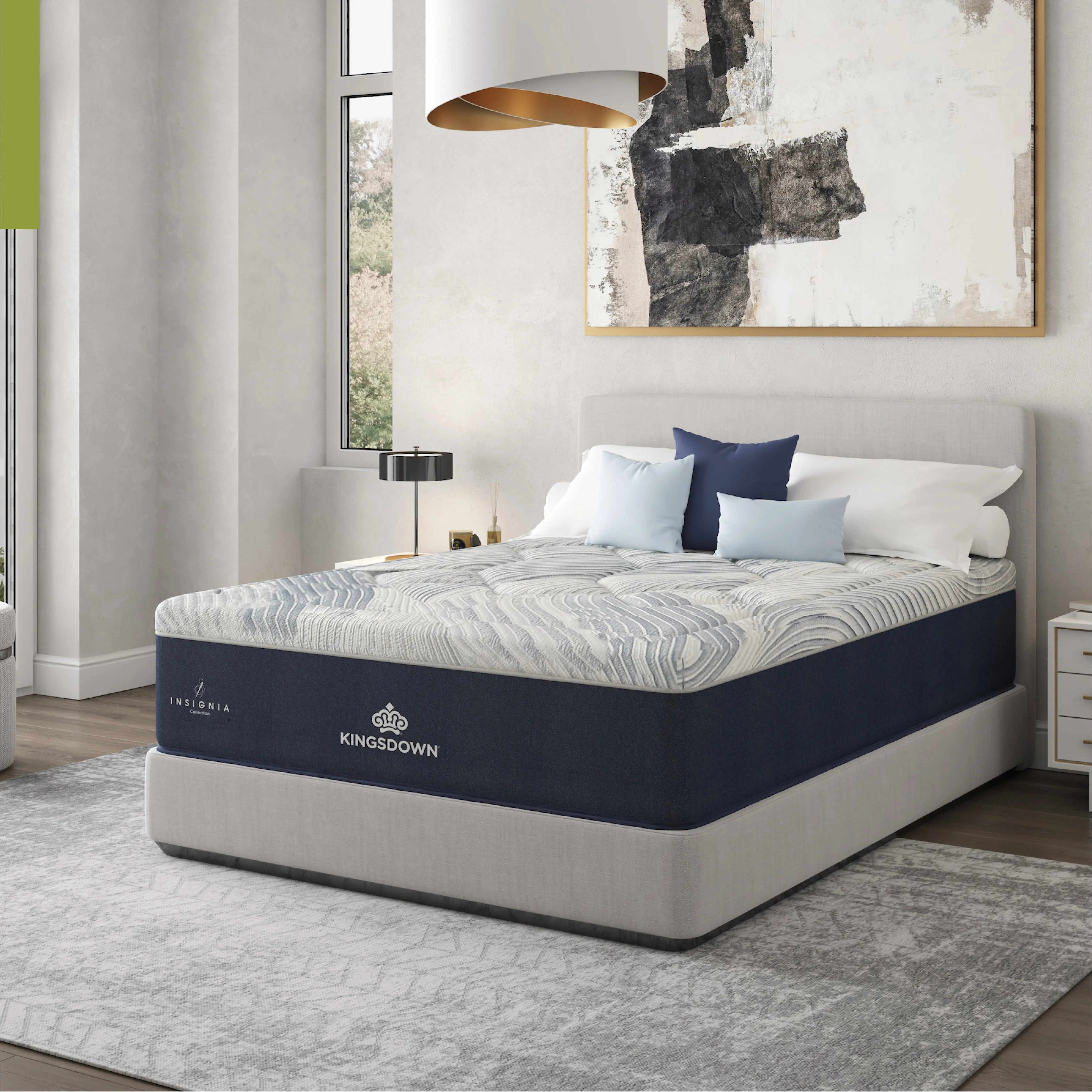 Insignia® Cool Duet Plush Scroll Quilt Top Hybrid Mattress