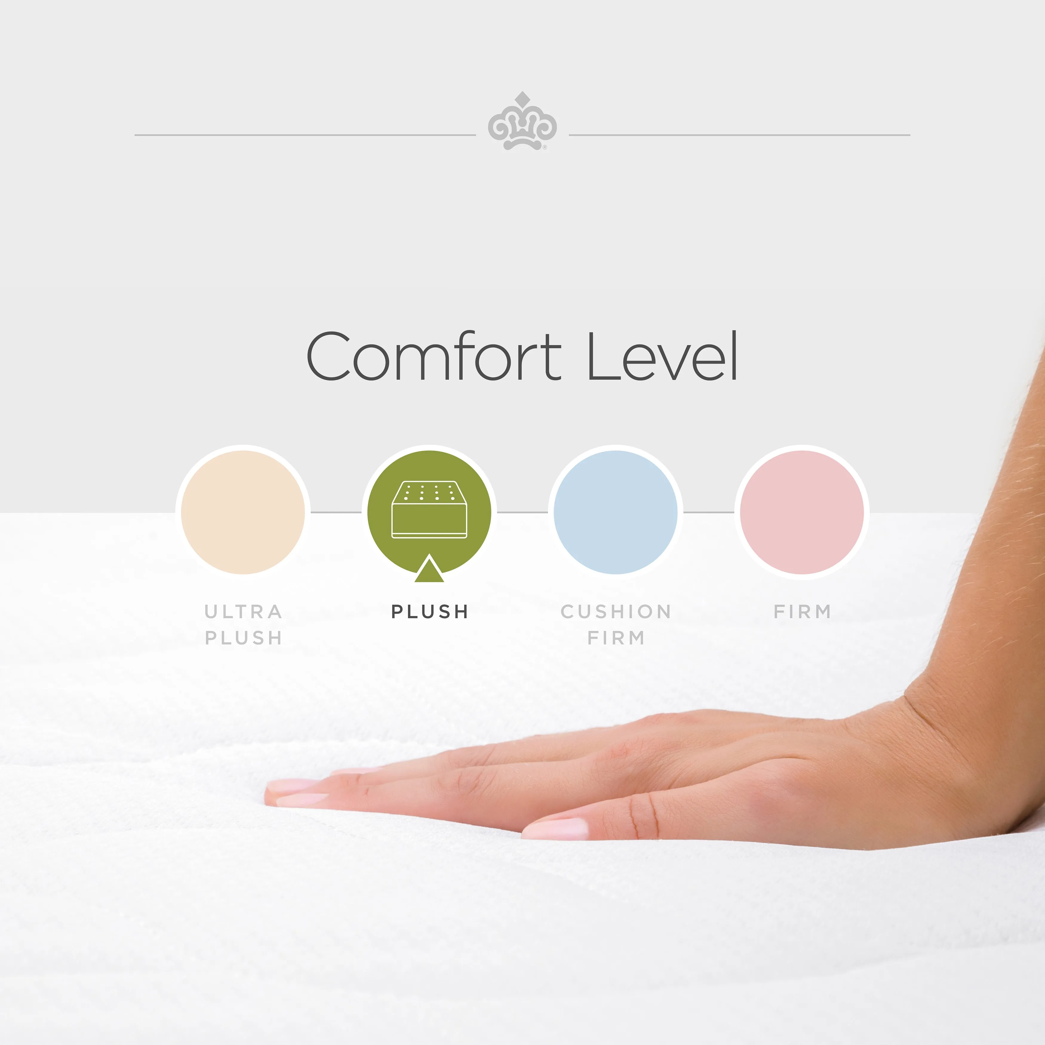 Insignia® Cool Duet Plush Scroll Quilt Top Hybrid Mattress