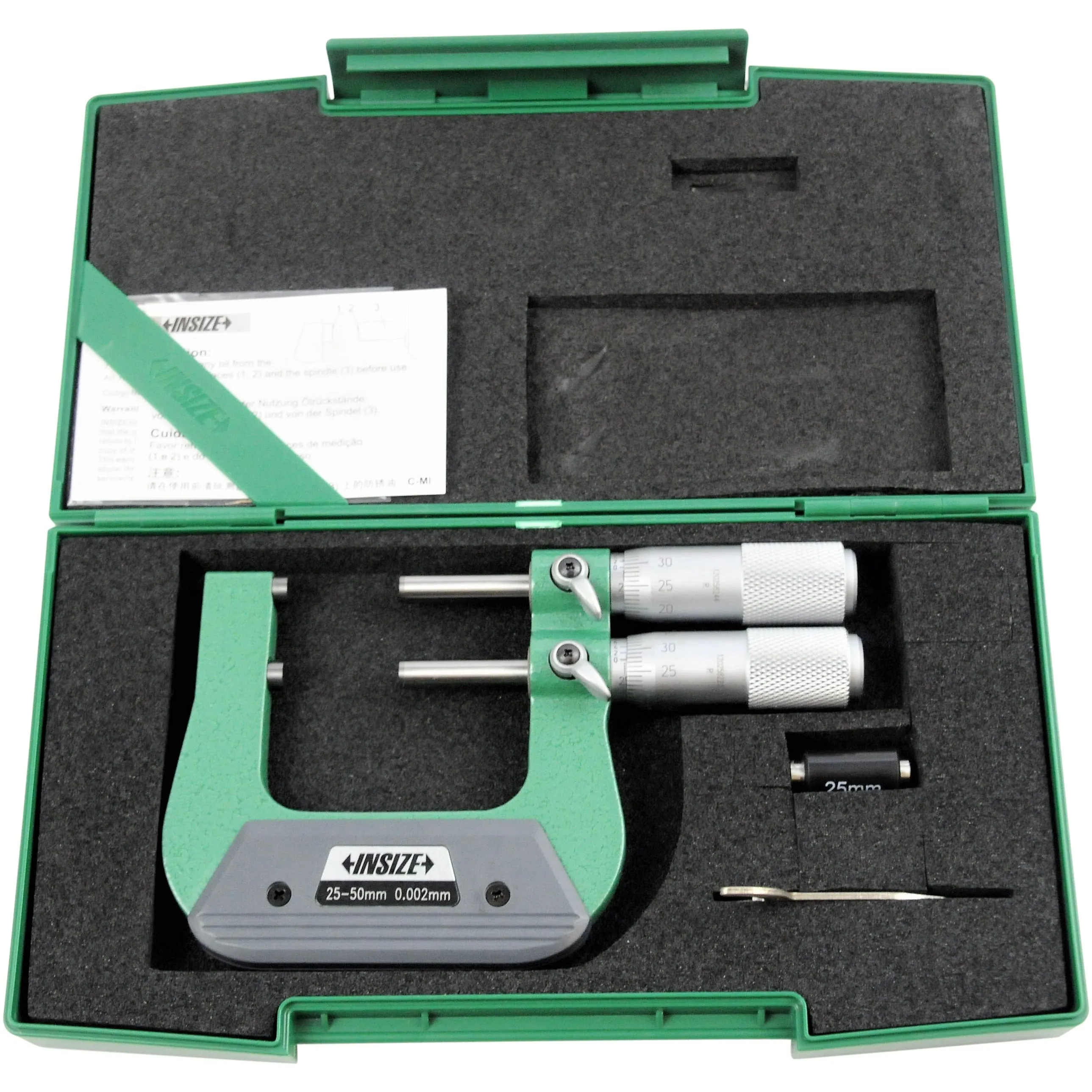 Insize Limit Micrometer 25-50mm Range Series 3235-50A